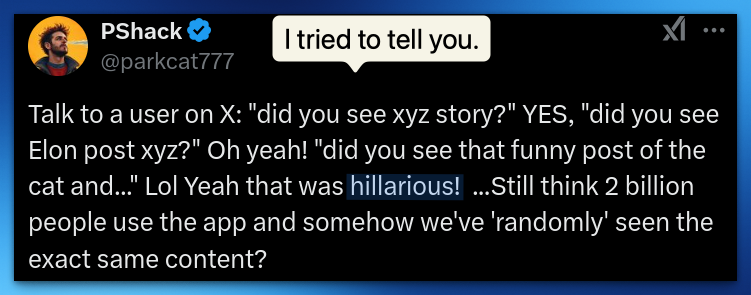 From X in 2025, PSHACK