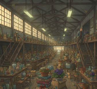 The old warehouse full of forgotten memories that haunt me when I sleep.