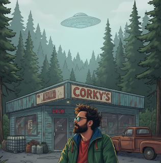 Corky's corner store, dealing fear and mayhem to keep the peace